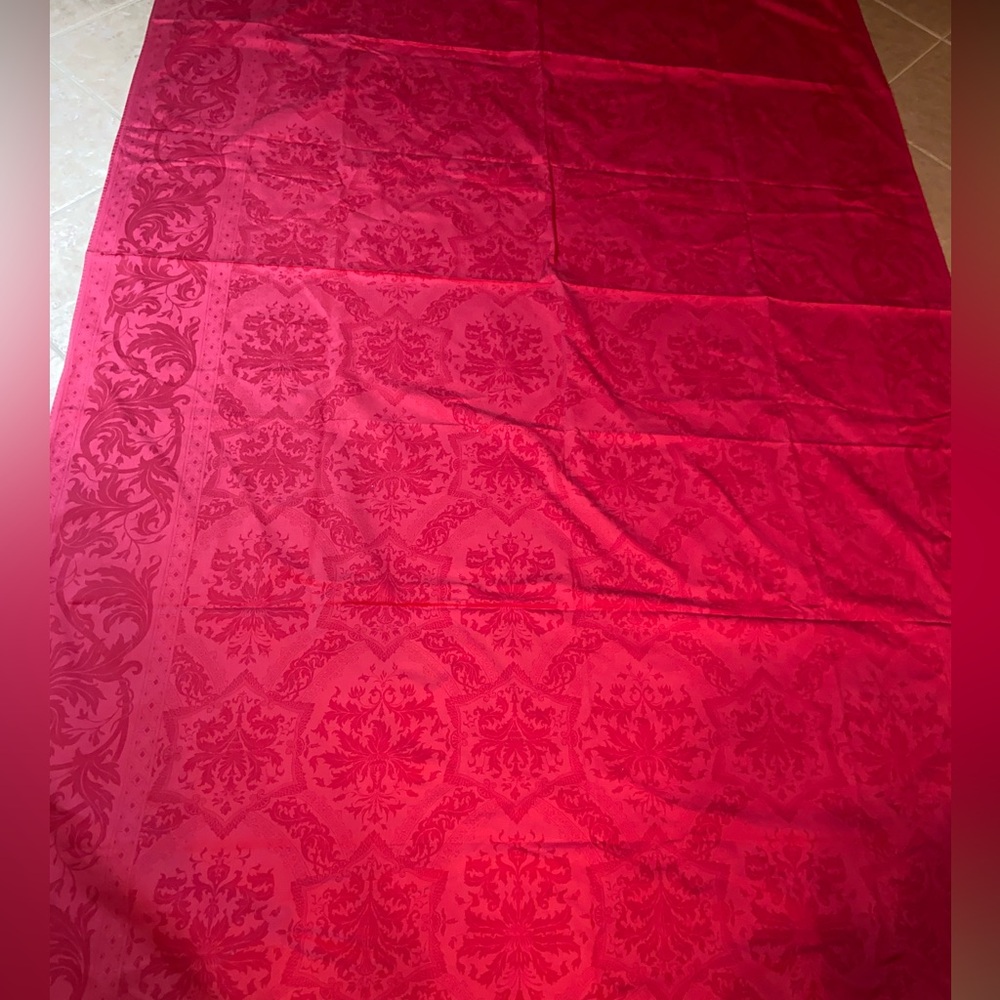 RARE Vintage BEAUVILLE tablecloth France cotton luxury HUGE !